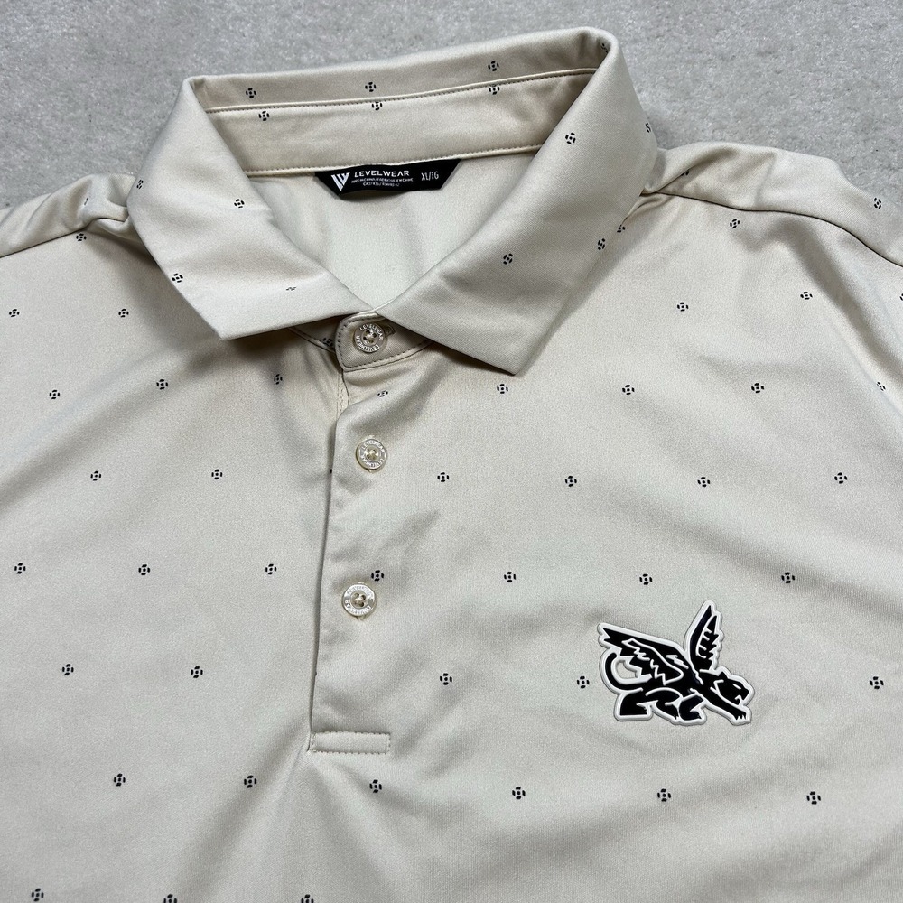 Levelwear Polo Shirt Men XL Golf Short Sleeve Performance Texas Rangers Baseball
